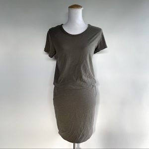 James Perse Stretch Jersey Blouson T-Shirt Dress - sz 2